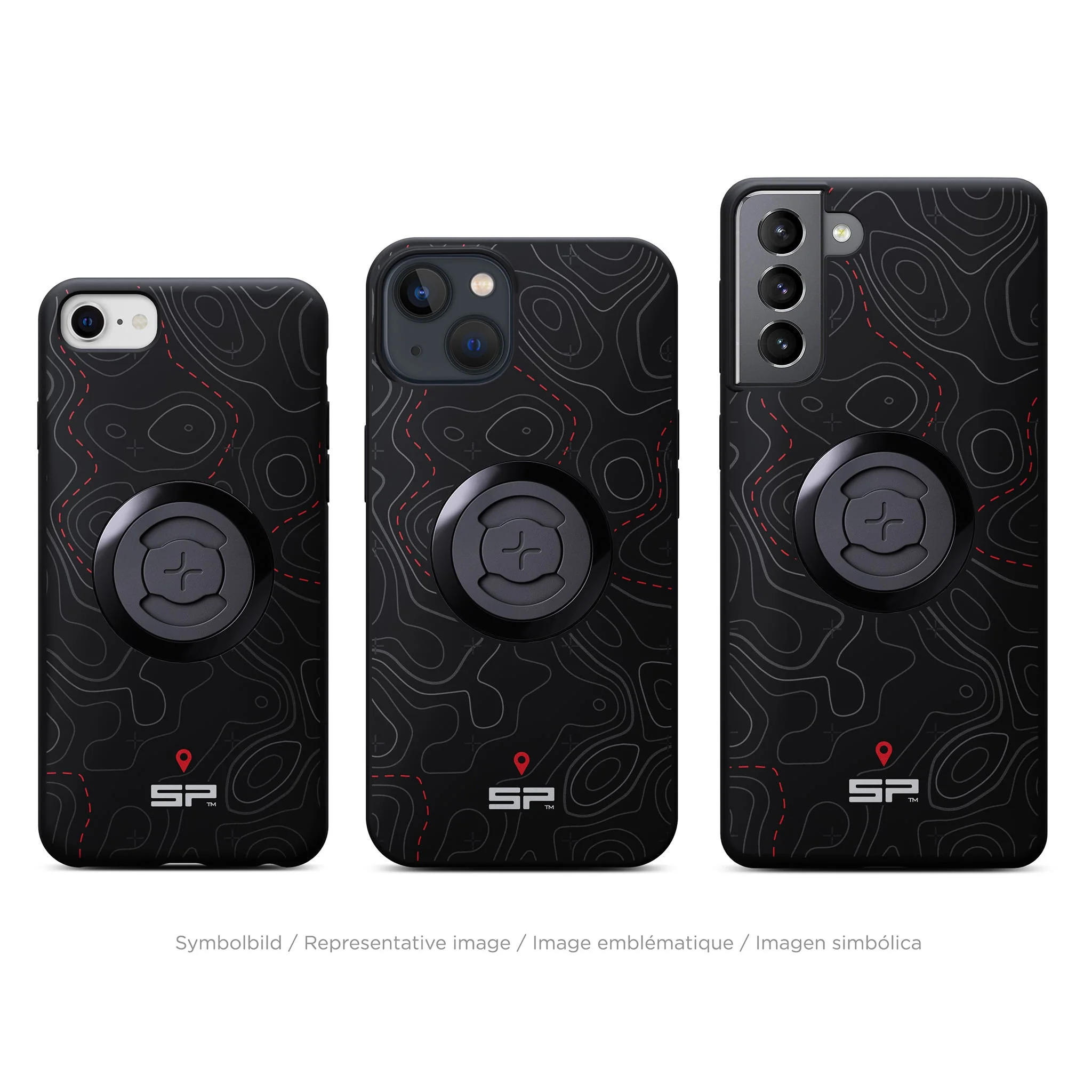 Edition Phone Case - Topo Lines (Red) - Image 8