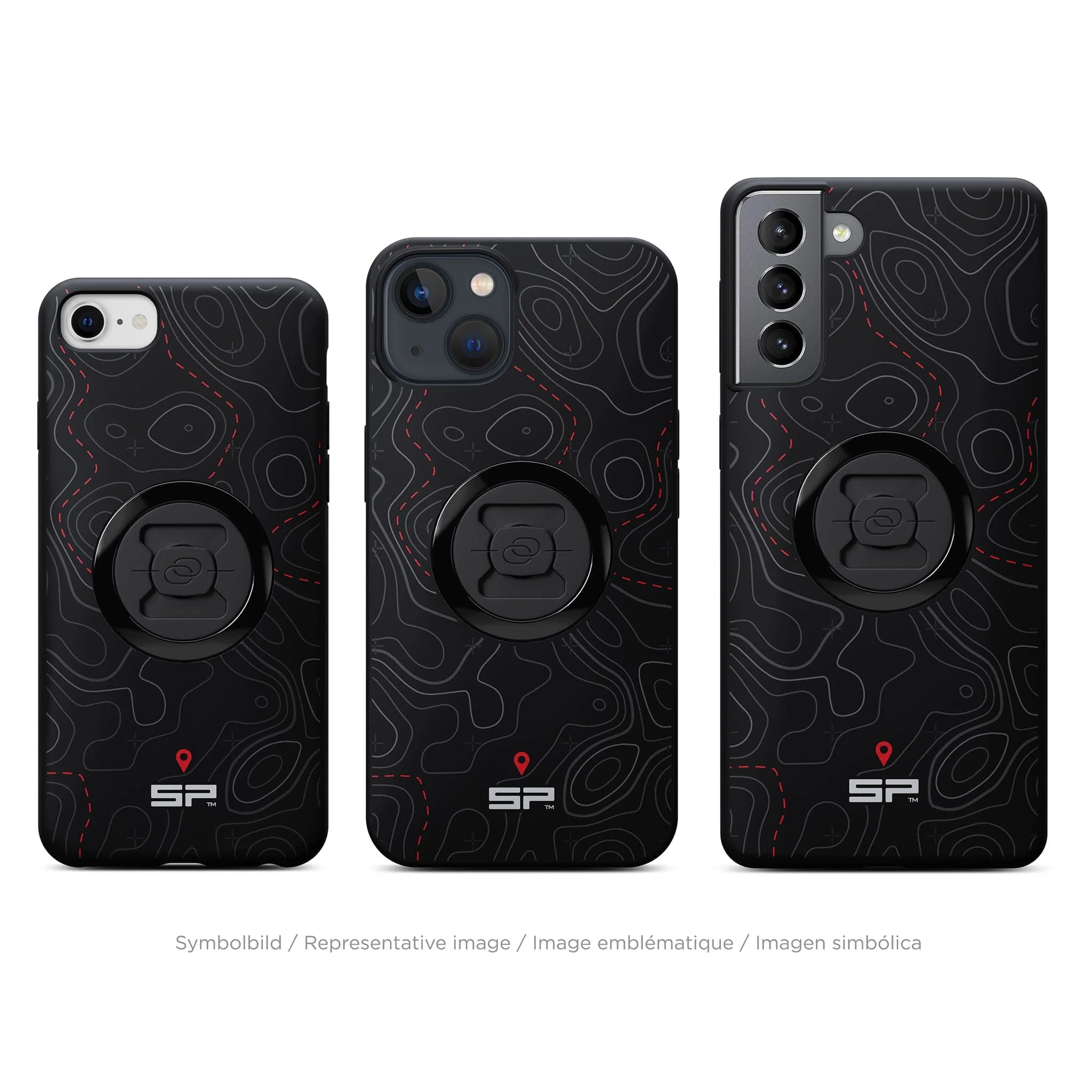 Edition Phone Case - Topo Lines (Red) - Image 9